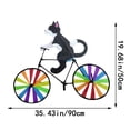 thumbnail image 4 of Whimsical Cat on Bicycle Garden Spinner Vibrant Windmill Decoration for Outdoor Lawn & Patio, Weather-Resistant, 4 of 4