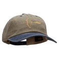 thumbnail image 5 of Archery and a Bow Embroidered Pigment Dyed Wash Cap - Khaki Navy OSFM, 5 of 5