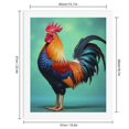 thumbnail image 2 of Paint by Numbers Kit for Adults, Vibrant Rooster Colorful Plumage Paint by Numbers, Easy Paint by Numbers Kit for Adults Beginner, DIY Adult Paint by Number Kits on Canvas, 12x16in Home Decor, 2 of 7