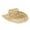 Beige, variant on Outdoor Seaside Large‑Brim Cowboy Straw Hat Heart Cut‑out Breathable Woven Sun Hat Holiday Travel Decorative Head‑Accessory