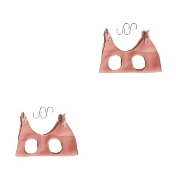 Greeniant Hamaca para el cuidado de perros y gatos, mordedura antiarañazos, bolsa de sujeción fija, cuna, cama colgante para exteriores, Rosa S 2piezas
