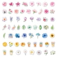 thumbnail image 1 of Juego de pegatinas de flores (180 piezas) – Pegatinas decorativas de flores variadas y coloridas para álbumes de recortes, manualidades para niños, álbumes, diarios de balas, diarios basura, planific, 1 of 5