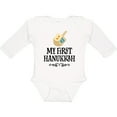 thumbnail image 3 of Inktastic My 1st Hanukkah Dreidel Boys or Girls Long Sleeve Baby Bodysuit, 3 of 5