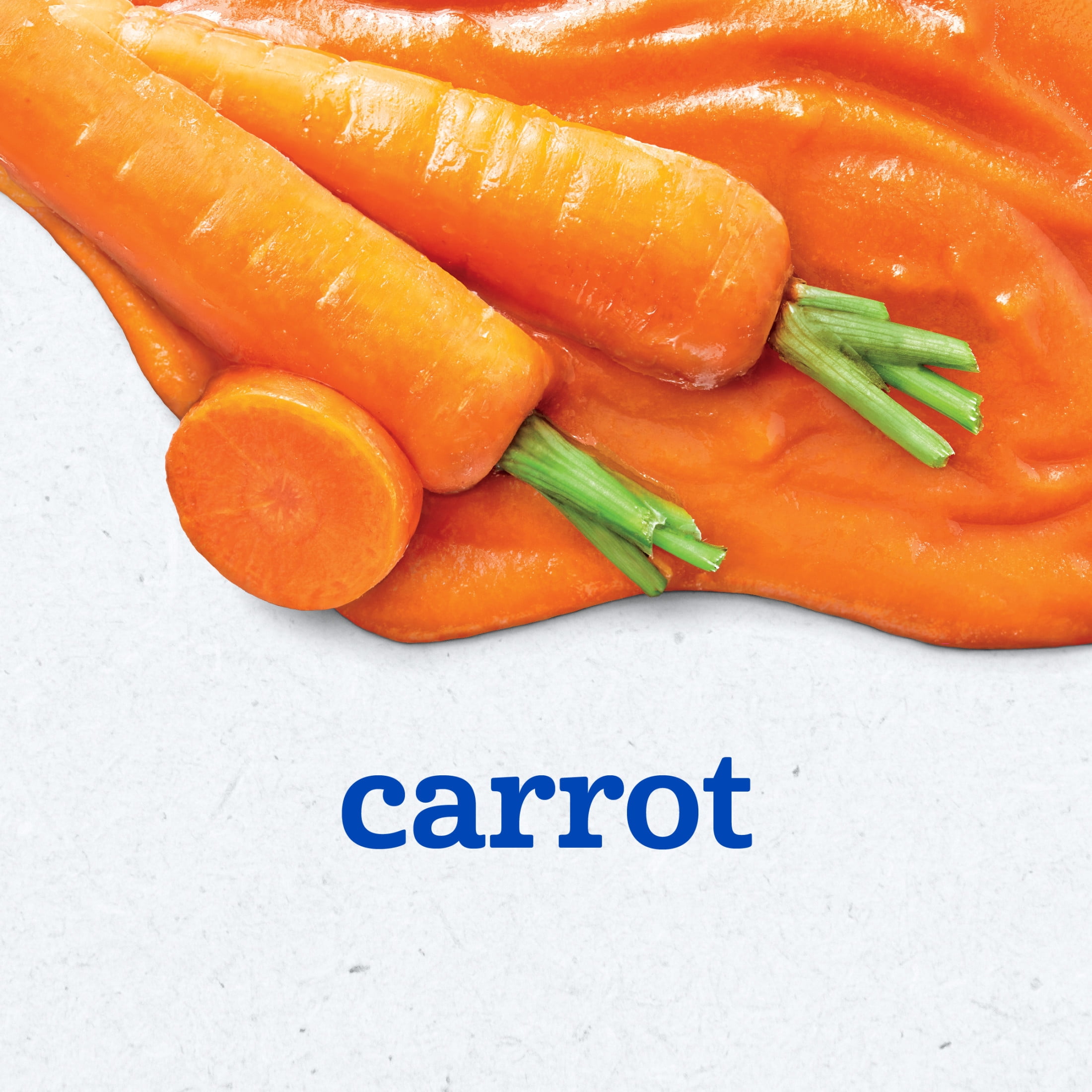 (4 pack) Gerber 1st Foods Natural for Baby Baby Food, Carrot, 4 oz Jar