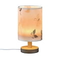 thumbnail image 2 of Butterfly Bedside Table Lamp LED Warm Lights with USB Charging Port Retro Cylinder Desk Lamps, 2 of 7