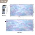 thumbnail image 4 of Quick-Dry Beach Towel 71x31in with Storage Bag, Sand Free Microfiber Towel for Travel, Swimming, Camping Blue-pink Snowflakes Pattern, 4 of 9