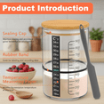 thumbnail image 3 of Sourdough Starter Jar, 32 OZ Wide Mouth Sour Dough Starter Jars Glass, Sourdough Starter Kit, Sourdough Bread Baking Supplies for Beginners and Pro, 2 Pack, 3 of 7