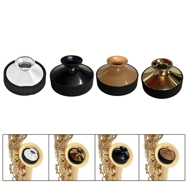 Alto Saxophone Mute ABS Silencer for Woodwind Instrument, Gold