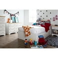 South Shore Summertime Children's Single Twin Storage Bed with 3 Drawers, White and Maple
