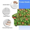 thumbnail image 6 of XYZCANDO Christmas Ornament Armchair Slipcover, 1 Piece Stretch Chair Cover Armchair Cover for Living Room, 1 Seater Furniture, 6 of 6