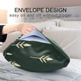 thumbnail image 4 of Yayeee Pillowcase Standard Size Set of 2 Satin Wrinkle Resistant Pillow Case, Dark Green Plants, 4 of 7