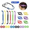 thumbnail image 2 of Retenedores universales para gafas, antideslizantes, redondos, para puntas de patilla, juego de herramientas 12 pares + 6 piezas, 2 of 5