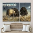 thumbnail image 6 of Wild Nature Poster, American Animal Wall Decor, Bison Battle Art Canvas, American Buffalo Artwork, Fashion Canvas Art, Canvas Wall Decor - 3P-Gallery Wrapped, 6 of 9