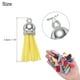 thumbnail image 2 of Uxcell 200 Pcs Borlas para llaveros, Borlas de cuero al por mayor para manualidades, Pendientes de borlas de colores, Multicolor, 2 of 6