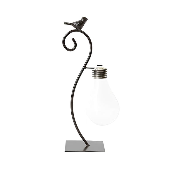 Bearachild Jarrón de bombilla único para exquisitos arreglos de floricultura y decoración del hogar, juego de soporte de contenedor, jarrón Decoración del hogar
