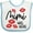 White and Blue, variant on Inktastic Mimi Was Here Red Kisses Boys or Girls Baby Bib