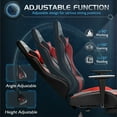 thumbnail image 5 of Homall Gaming Chair  Office Chair High Back PU Leather Chair with Footrest, Red, 5 of 7