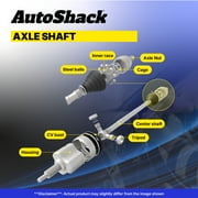 AutoShack Front CV Axle Shaft Assembly, Driver Side, 1pc, Compatible with Chevrolet Malibu 2013-2015 FWD 2.0L