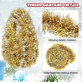 thumbnail image 6 of CuiLiyq 6.6 Ft Tinsel Garlands Christmas Tree Decorations, Metallic Streamers Xmas Christmas Tinsel Garland Christmas Tree Garland, for Indoor and Outdoor Decor (Gold), 6 of 7