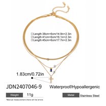 Stainless Steel Birthstone Necklace – Minimalist Zirconia Pendant for Each Month, Personalized Clavicle Jewelry for Women