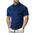 thumbnail image 2 of pstuiky Mangas cortas para hombre, Camiseta informal con bolsillo y estampado para hombre, blusa de manga corta y cuello redondo camisetas de hombre s, 2 of 6