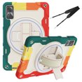 thumbnail image 1 of XYX 3in1 Rotating Stand Case for Xiaomi Redmi Pad SE 11.0 inch Released 2023 with Hand/Shoulder Strap, Shockproof Rugged, Colorful Red, 1 of 7