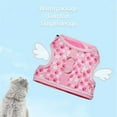 thumbnail image 4 of Harnais et Laisse pour Chien Ensemble Réfléchissant Escape Proof Chat Chien Harnais de Marche Conduit Lapin Réglable Imprimé Chat Chiot Gilet, 4 of 5