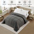 thumbnail image 4 of Swift Home Basic Down Alternative Comforter, All Season Hypoallergenic Cozy Comforter, Queen, Grey, 4 of 8