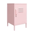 thumbnail image 4 of Novogratz Cache Metal Locker Style Living Room End Table, Bashful Pink, 4 of 12