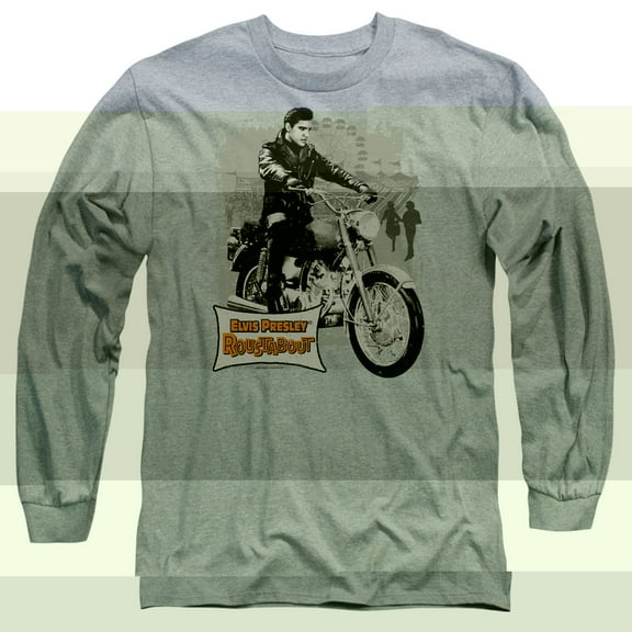 Elvis Presley Roustabout Poster Adult Long Sleeve T-Shirt Athletic Heather
