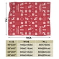 thumbnail image 4 of ZNDUO Lightweight Microfiber Bed Blanket, Christmas Deer Seamless Pattern Super Soft Flannel Cozy Throw Blankets, 50"x40", 4 of 8