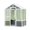 White+gray, variant on imerelez Walk-in Polycarbonate Greenhouse, Outdoor Garden Greenhouse for Plants in Winter, Grow House with Sturdy Cold Wooden Frame, Drain Hole and Front Entry Doors 76''x48''x86''