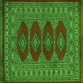 thumbnail image 1 of Ahgly Company Indoor Square Southwestern Green Country Area Rugs, 6' Square, 1 of 1