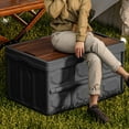 thumbnail image 6 of Tgbvmt Folding Camping Storage Box Portable Outdoor Storage Chest 20L Capacity Stackable Multifunctional Table Top Box for Camping Picnic Car Trunk Home Organization Road Trip Gear Storage, 6 of 9