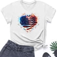 thumbnail image 5 of Xdegoge Chemises du 4 Juillet pour Femmes, Jolis Chemisiers en Coton, Hauts Grande Taille pour Femmes Été Coupe Ample, Chemises Rouges Chic, Mes Commandes chez Walmart, Blouses de Femme en Offre, Multicolore m, 5 of 5