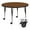 Oak, variant on Flash Furniture Mobile 48'' Round Red HP Laminate Activity Table - Height Adjustable Short Legs