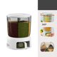 thumbnail image 4 of Dispensador de arroz con tapa, cubo dispensador grande de 6 compartimentos, contenedor de granos, cubo dispensador de cereales para , maíz, soja, Blanco Baoblaze Dispensador de arroz, 4 of 8