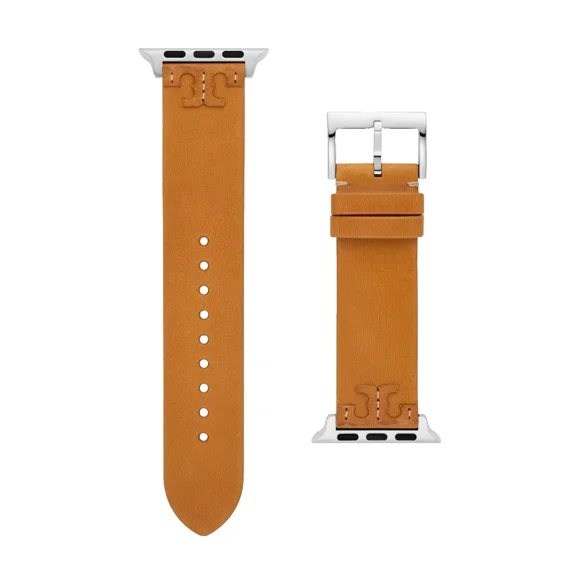 Tory Burch McGraw TBS0100E Leather 38-45mm Camello Apple Watch Strap for Women
