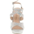 thumbnail image 4 of De Blossom ALLE-8 High Heel Wedge Sandal with Crystal Embellishment Style BALLE8, 4 of 4