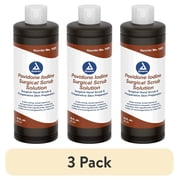 (3 pack) Dynarex Povidone-Iodine Surgical Scrub Solution 16 oz