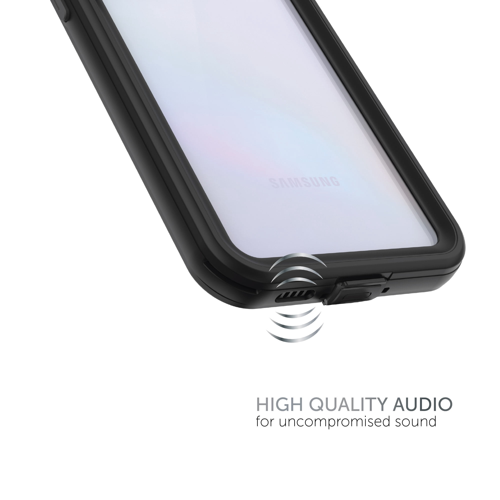 Body Glove Tidal Waterproof Phone Case for Samsung A37 5G / A36 5G - Black/Clear