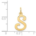 thumbnail image 4 of Diamond2Deal 14K Yellow Gold Letter S Initial Charm Pendant for Women, 4 of 6