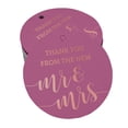 thumbnail image 1 of Inkdotpot 50 Pack Thank You From The New Wedding Favor Paper Tags Craft Real Rose Gold Foil Hang Tags, 1 of 6
