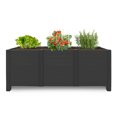 thumbnail image 1 of Tierra Verde 17"x48" Raised Garden Trough Black 1PK (8 panels), 1 of 5