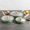 thumbnail image 5 of Nordic Ware Cardamom™ 6 Piece Nonstick Frying Pan Set with Lids, 5 of 9