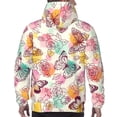 thumbnail image 7 of Salouo Butterflies and Roses Pattern Men's Fall Hoodie Sweatshirt,Sport Hoodie with Pockets for Men Pullover Casual Hooded Sweatshirt-XX-Large, 7 of 7
