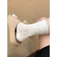 thumbnail image 1 of Xiao Hua 4 pares de calcetines de algodón para mujer, finos, suaves, cómodos, transpirables, de vestir, por encima del tobillo, para negocios, informales y deportivos (A15), 1 of 2