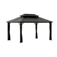 thumbnail image 2 of Sojag Ventura 10 x 14 x 9 ft Dark Grey Gazebo, 2 of 7