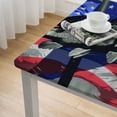 thumbnail image 5 of Acheng Fish Flag Square Tablecloth with Elastic Edge 100% Polyester Fiber 36*36, 5 of 8