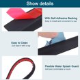 thumbnail image 4 of REGALWOVEN Collapsible Shower Barrier Stopper Water Splash Guard Blocker for Bathroom Black 59"Lx0.8"Wx0.5"H, 4 of 6
